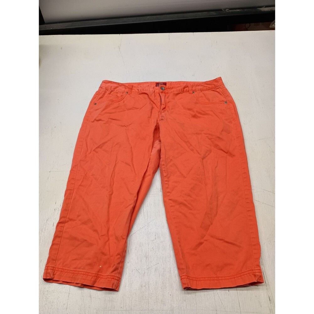 Women's Merona Salmon Stretch Capris Size 14 Fit 3 Good Condition